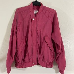 SARA //. L Pink Windbreaker 80’s 90’s Style Women